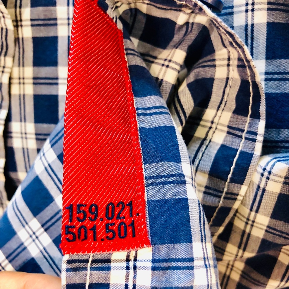 Superdry Blue Check Long Sleeve Washbasket Shirt S - Picture 6 of 8